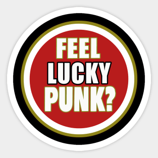 Small logo Feel Lucky Punk Sticker